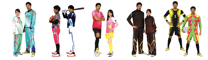 あらゆるスポーツウェアに対応